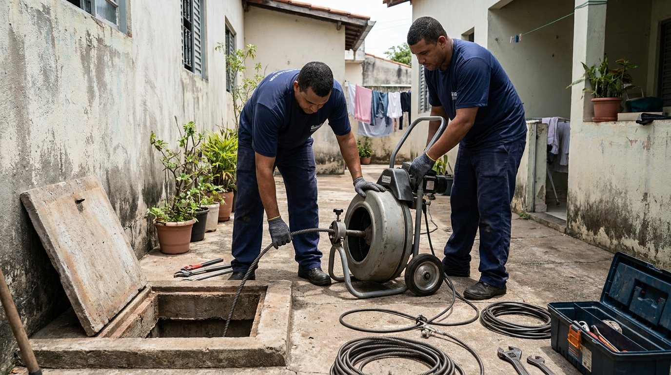 Esgoto Vazando no Quintal ou Garagem em Montes Claros‑MG